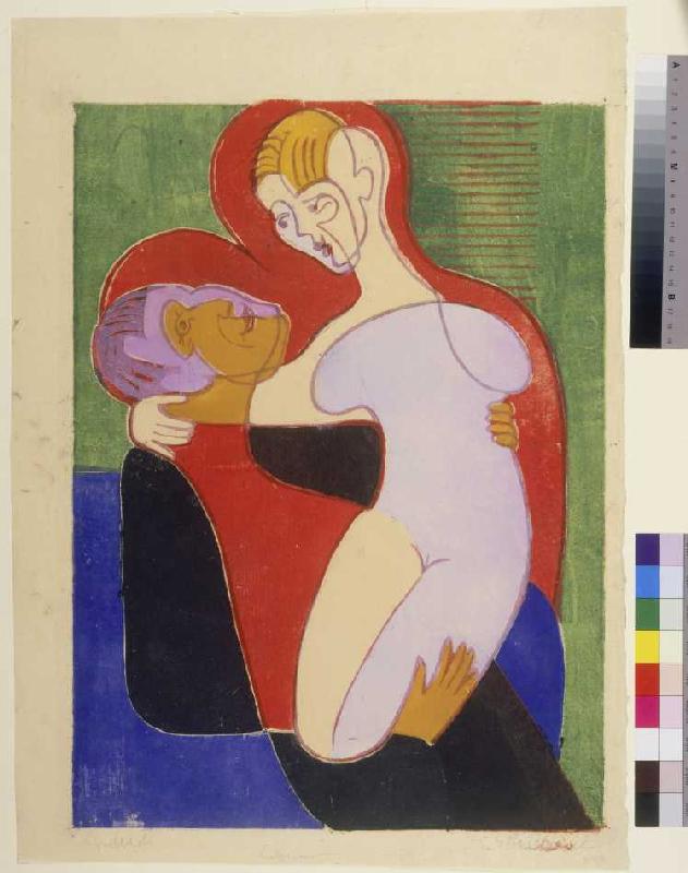 Liebespaar (Das Ehepaar Hembus) de Ernst Ludwig Kirchner