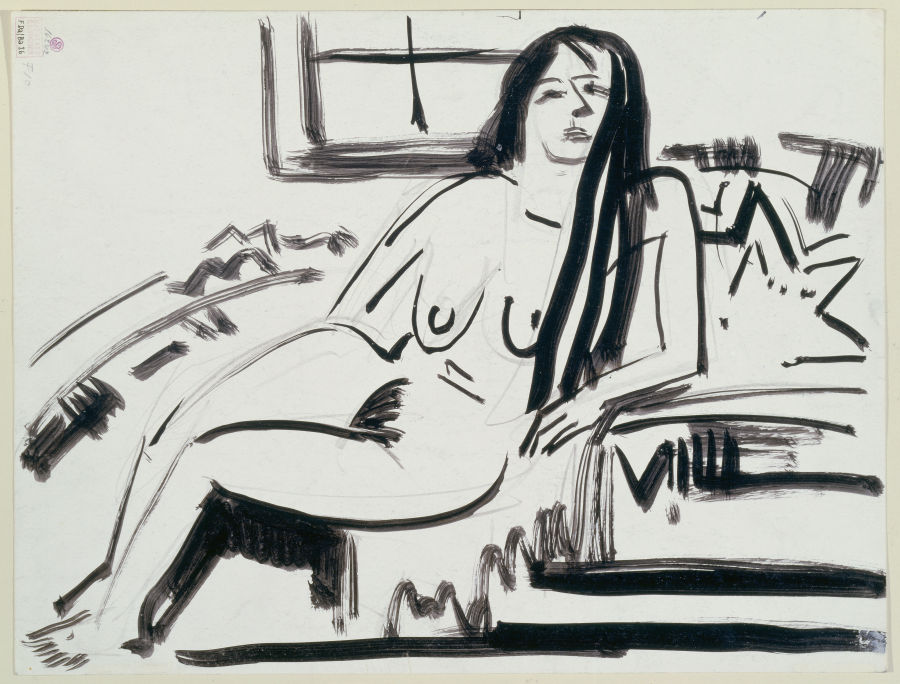 Lying nude de Ernst Ludwig Kirchner