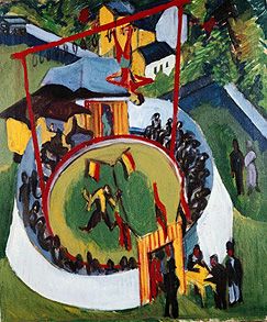 The travelling circus. de Ernst Ludwig Kirchner