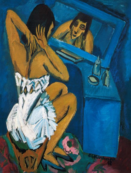 Mujer frente al espejo de Ernst Ludwig Kirchner