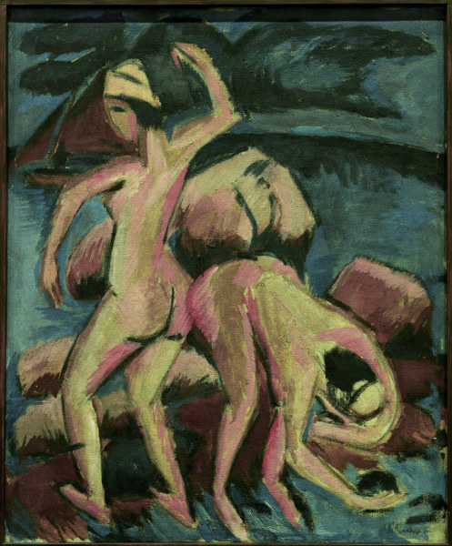 Dos bañistas, Fehmarn de Ernst Ludwig Kirchner