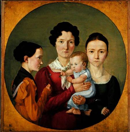 The Sisters Malvine (1811-85), Hermine (1801-52), Adelheid (1824-82) and Ida Speckter (1809-94) de Erwin Speckter