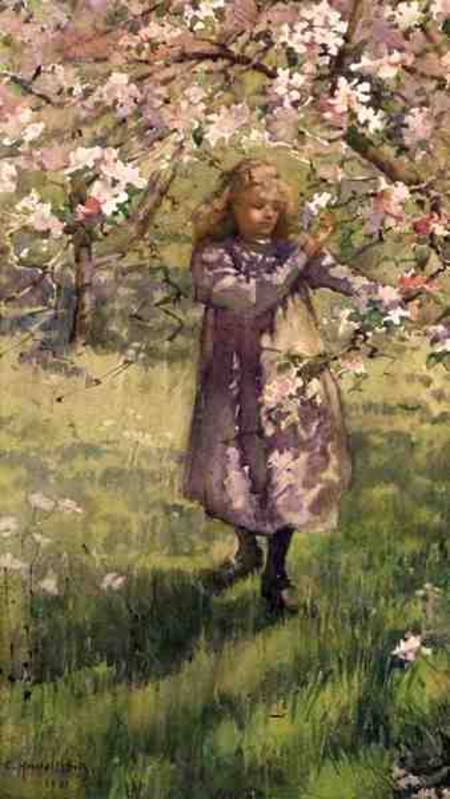 Picking Apple Blossom de Ethel Horsfall Ertz