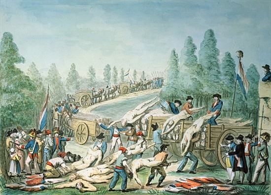 Transporting Corpses during the Revolution, c.1790 de Etienne Bericourt