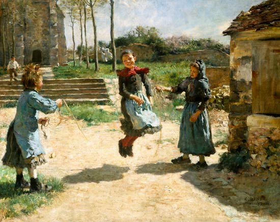 Skipping children de Etienne Dinet