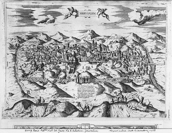 View of Jerusalem, 1570 ? de Etienne Duperac