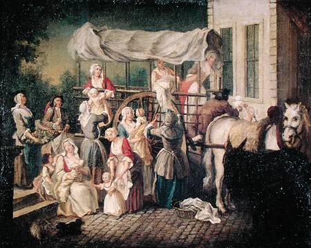The Arrival of the Wetnurses de Étienne Jeaurat