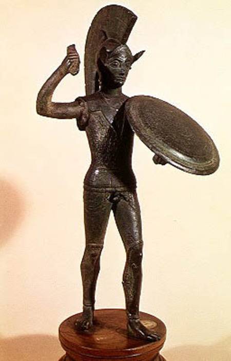 The God Mars or a Warrior de Etruscan