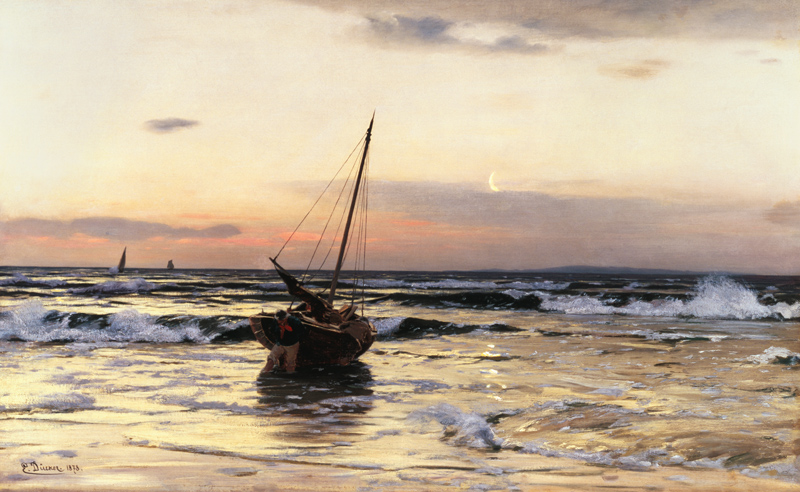 Sundown by the sea de Eugen Dücker