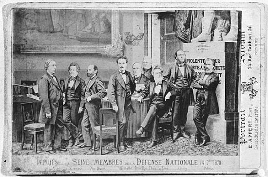 Seine deputies, members of the National Defence Government on 4th September 1870 de Eugene Appert