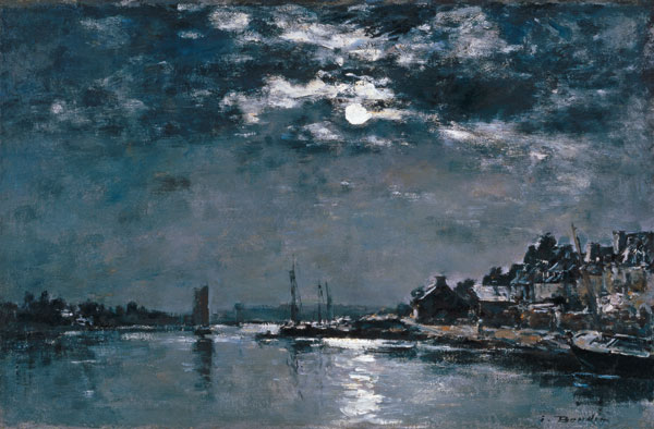 Moonlit Seascape de Eugène Boudin