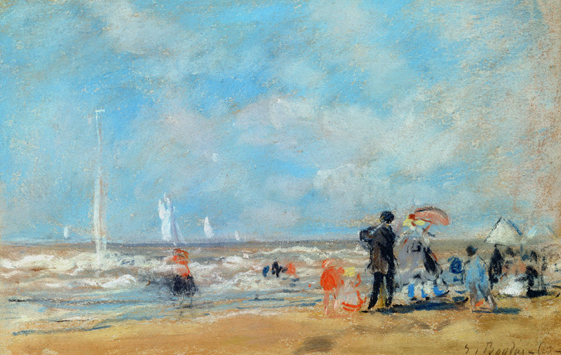 On the Beach de Eugène Boudin