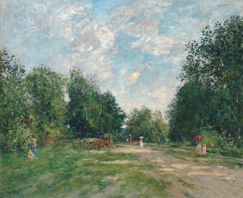 Der Park Cordier in Trouville de Eugène Boudin