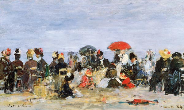 Figures on a Beach de Eugène Boudin