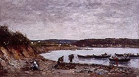 Fisherman on the beach at Brest. de Eugène Boudin