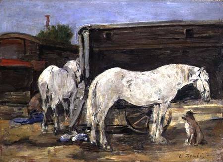 Gypsy Horses de Eugène Boudin