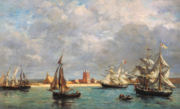 E.Boudin / Port of Camaret / 1872 de Eugène Boudin