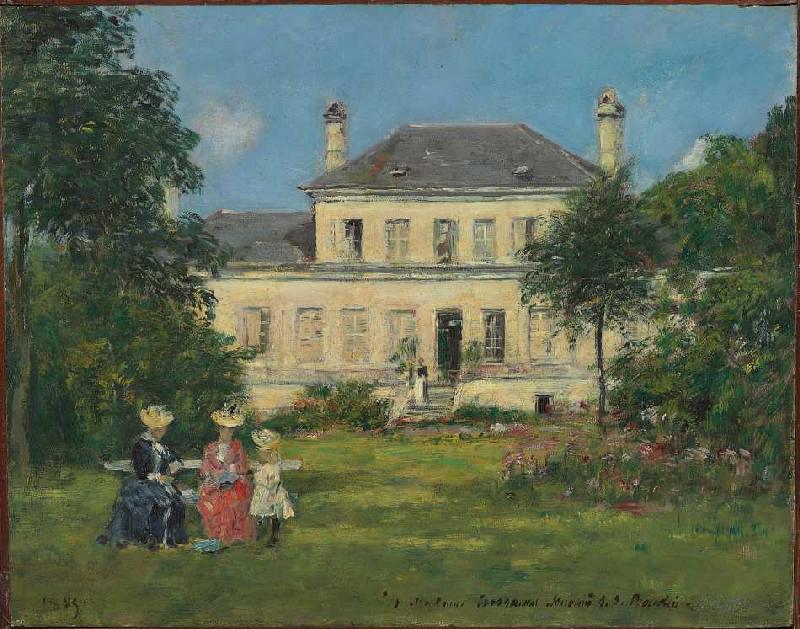Haus und Garten des Malers Braquaval de Eugène Boudin