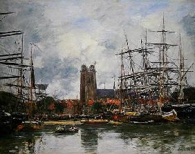 A French Port, 1884 (oil on canvas)