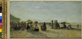 Beach scene in Trouville