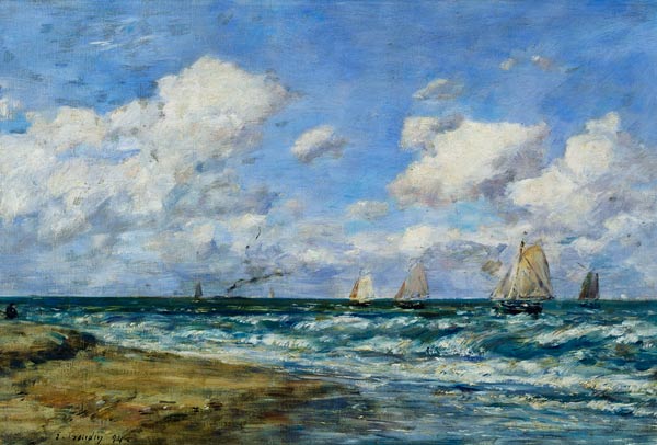 Marine scene de Eugène Boudin