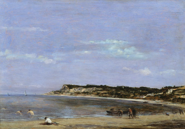 The Coast at La Heve de Eugène Boudin
