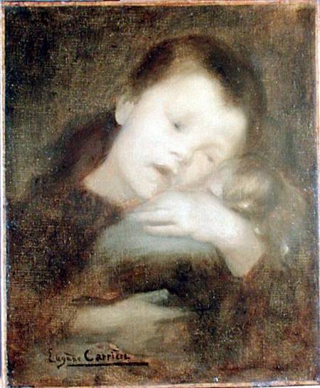 Child with a Doll de Eugène Carrière