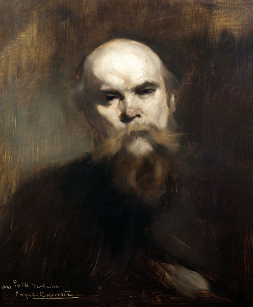 Portrait of Paul Verlaine (1844-96) 1890 de Eugène Carrière