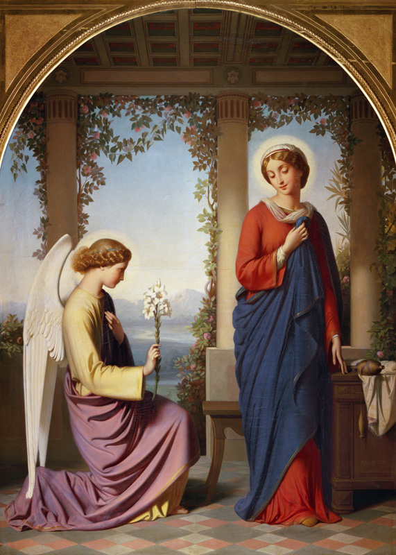 The Angelic Salutation, or The Annunciation de Eugène-Emmanuel Amaury-Duval
