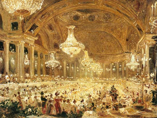 Dinner at the Tuileries de Eugene Emmanuel Viollet-le-Duc