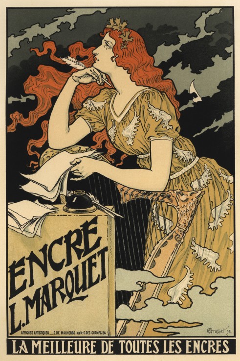 Encre L. Marquet (Poster) de Eugene Grasset