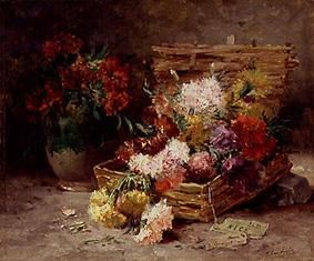 Flower basket from Nizza. de Eugene Henri Cauchois