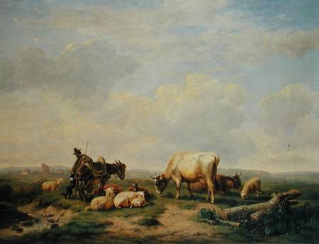 Herdsman and Herd de Eugène Joseph Verboeckhoven