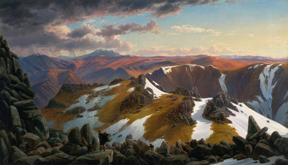 North-east View from the Northern Top of Mount Kosciusko de Eugene von Guerard