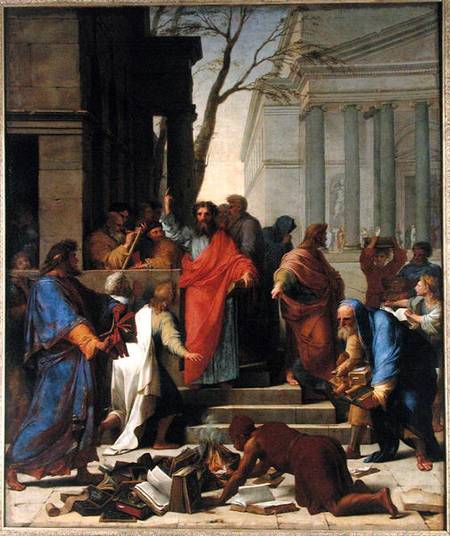 The Sermon of St. Paul at Ephesus de Eustache Le Sueur