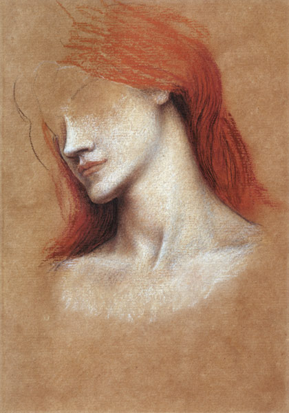 Boceto de mujer de Evelyn de Morgan