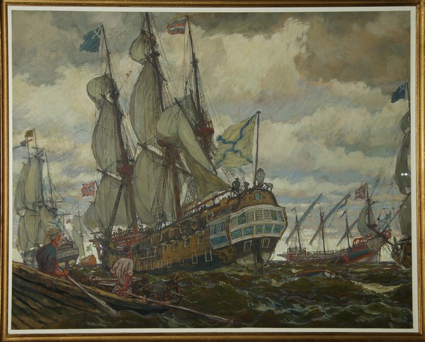 Die Flotte Peters I. de Evgeni Evgenievitch Lanceray