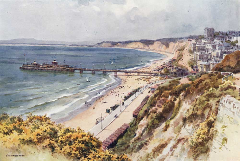 Bournemouth Pier and Sands from Eastcliff de E.W. Haslehust