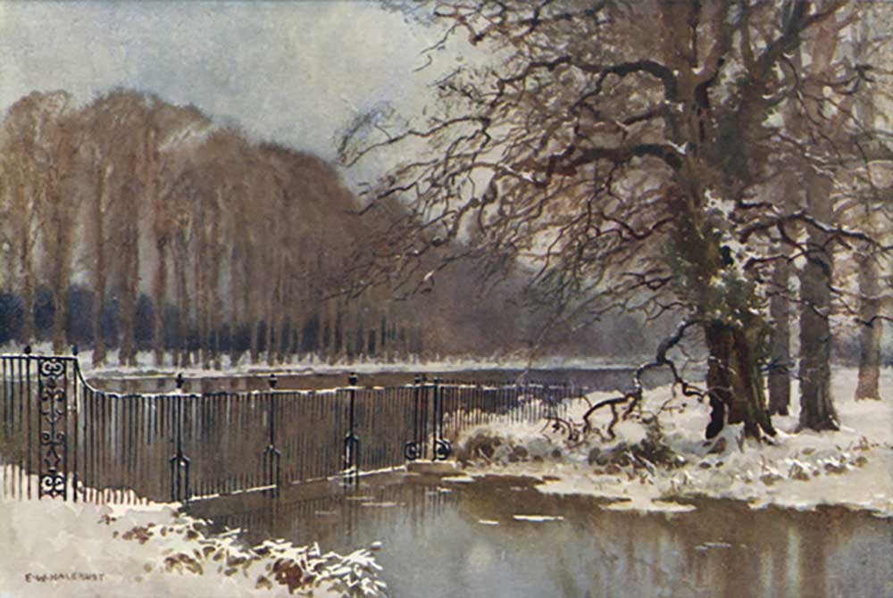 The Long Water in Winter de E.W. Haslehust