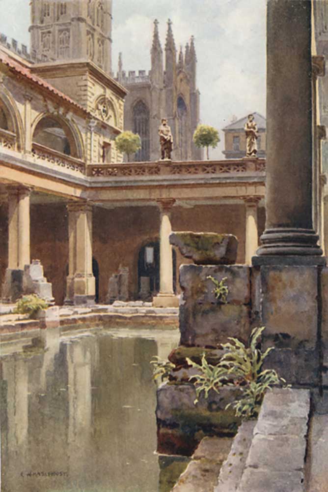 The Roman Bath de E.W. Haslehust