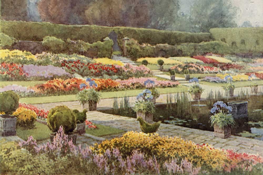 The Sunk Garden, Kensington Palace de E.W. Haslehust