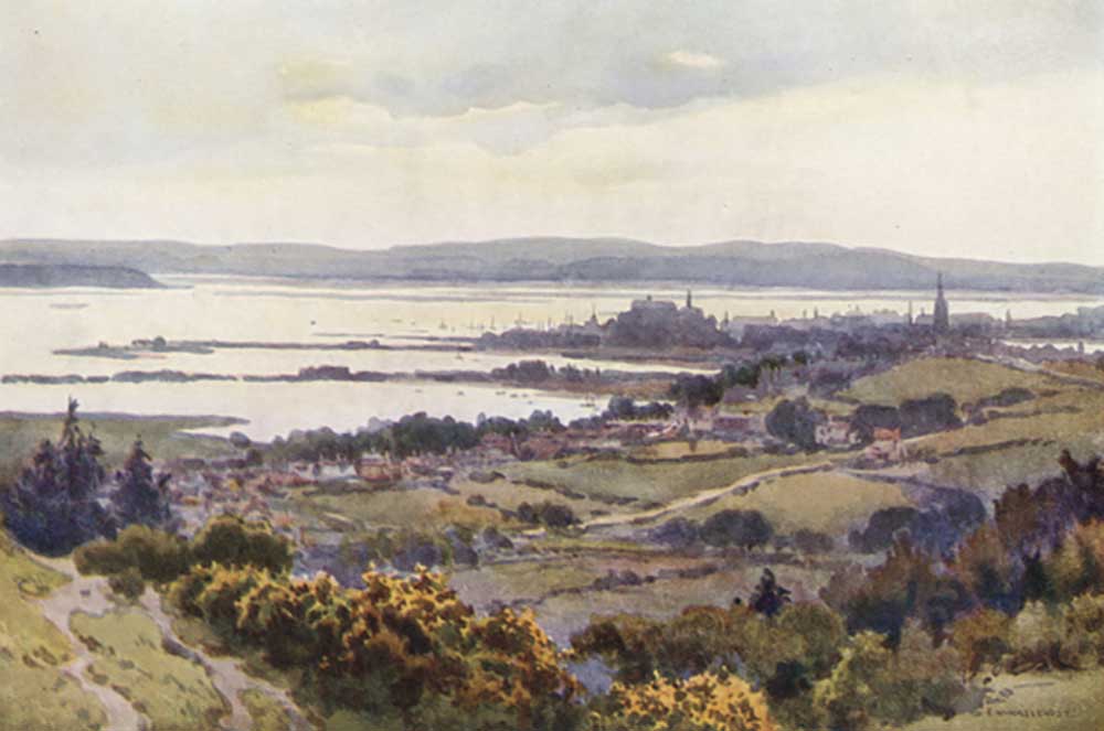 Poole Harbour from Constitutional Hill de E.W. Haslehust