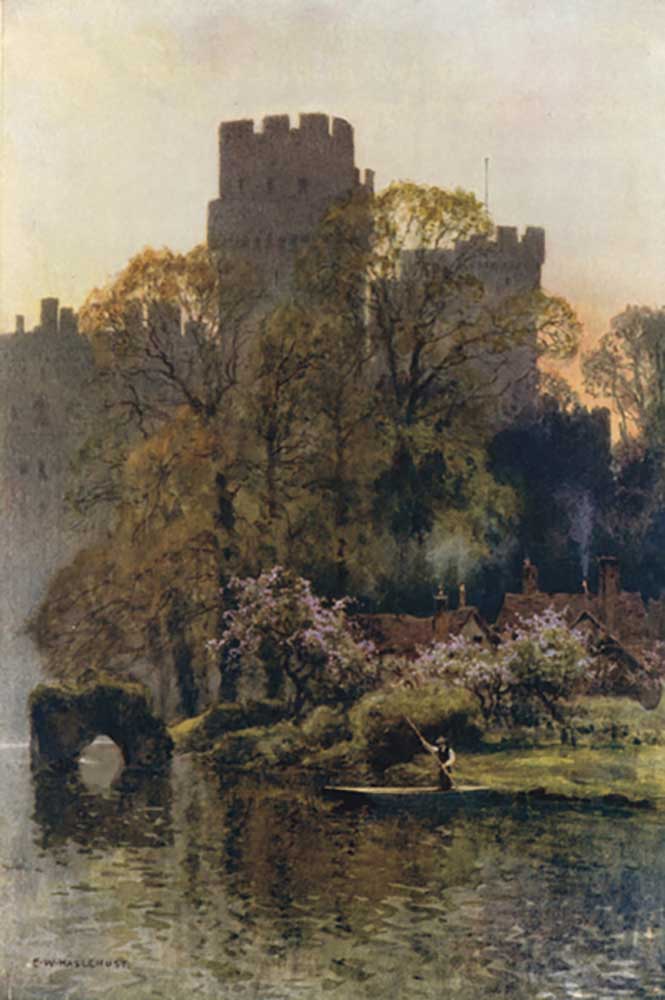 Warwick Castle from the River de E.W. Haslehust