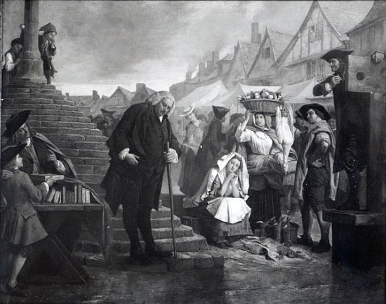 Dr. Johnson doing penance in the market place of Uttoxeter de Eyre Crowe