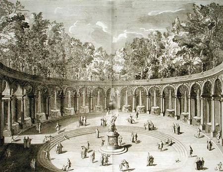 The Colonnade, Versailles, from 'Les Plans, Profils et Elevations des Ville et Chateau de Versailles de F. Delamonce