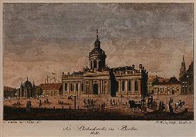 The Cathedral, Berlin (coloured etching)