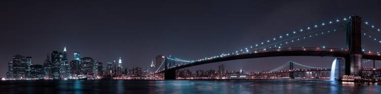 Manhattan Skyline and Brooklyn Bridge de Fabien Bravin