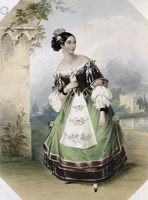 Emma Albertazzi as Zerlina in 'Don Giovanni', printed by Charles Joseph Hullmandel (1789-1850) 1837 de Fanny Corbaut