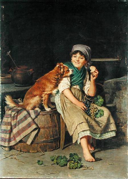 Girl with Dog de Federico Mazzotta
