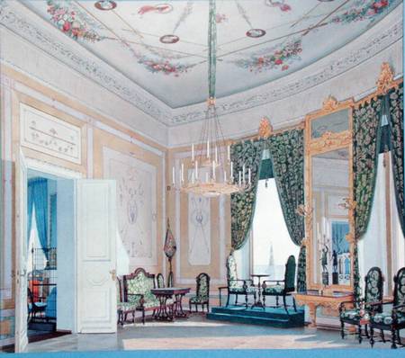 Drawing Room in the Nikolai (Tchudov) Palace in the Kremlin de Fedor Andreevich Klages